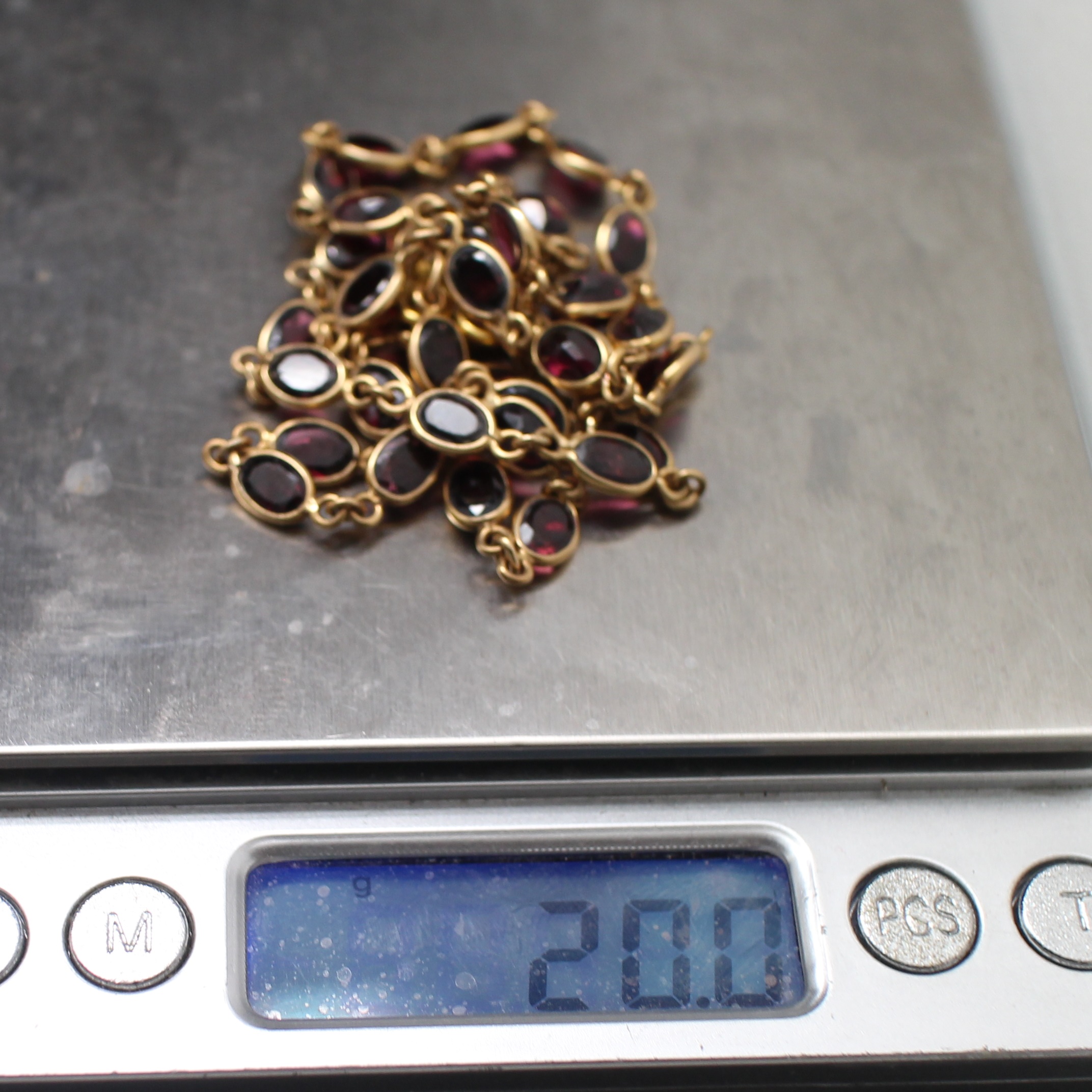 NL25013 สร้อยคอโกเมนรอบเส้น ทองแท้ 18k นน.รวม 20 กรัม ยาว 23 นิ้ว