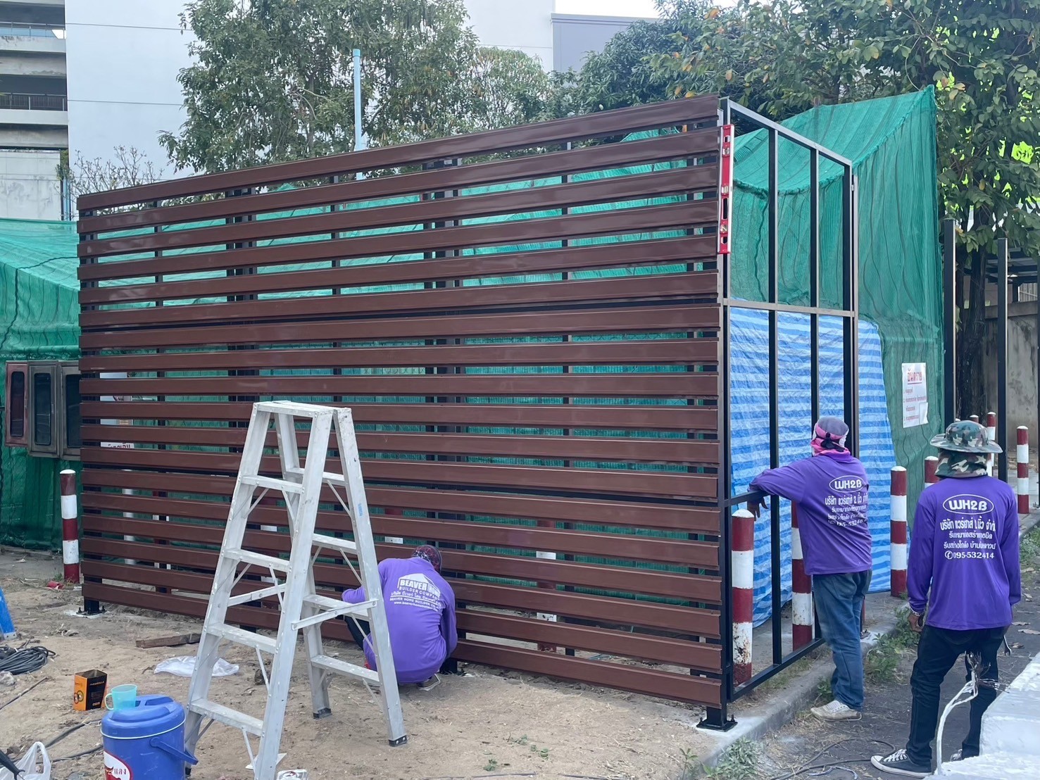 งานกั้นระแนงเมทัลชีท ฟิวเจอร์ปาร์ครังสิต