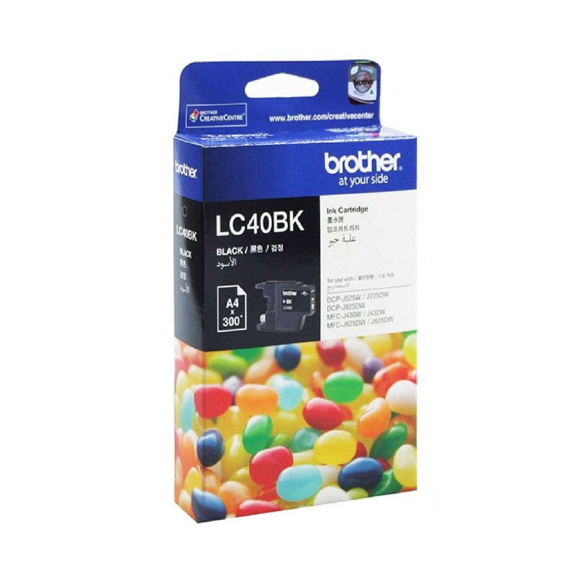 ตลับหมึกอิงค์เจ็ท สีดำ Brother LC-40BK
