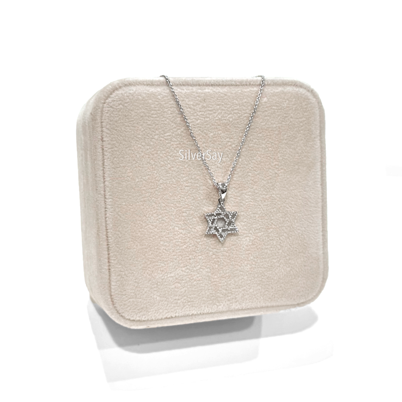 จี้ดาวหกแฉก Star of David ฉลุลาย