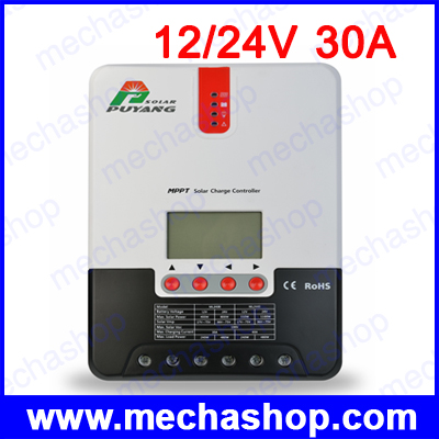 โซล่าชาร์จเจอร์ โซล่าชาร์จคอนโทรลเลอร์ 30A 12V/24V Auto MPPT Solar Charge Controller PY-ML2430