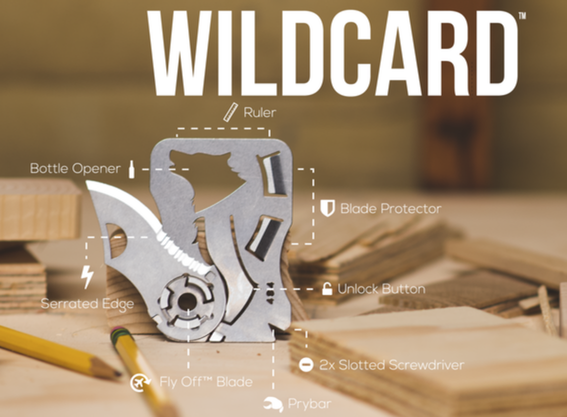 การ์ด มีด WildCard EDC knife Style - zootility