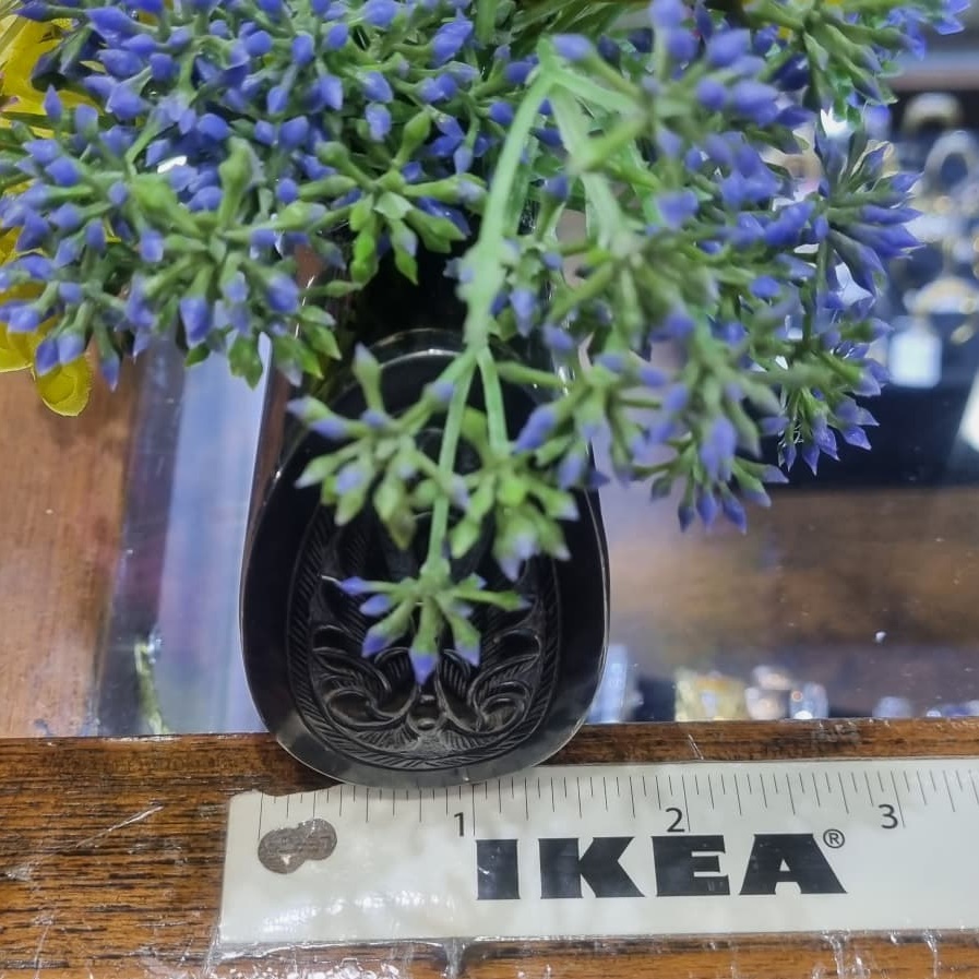 SI377 ที่เขี่ยบุรี เขากูปีแกะลาย ทำเป็นแจกันได้