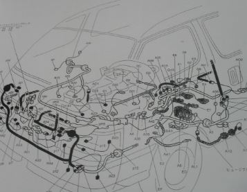 หนังสือ วงจรไฟฟ้า (wiring diagram) รถยนต์ Toyota Hiace ปี 92 เครื่องยนต์ 3L
