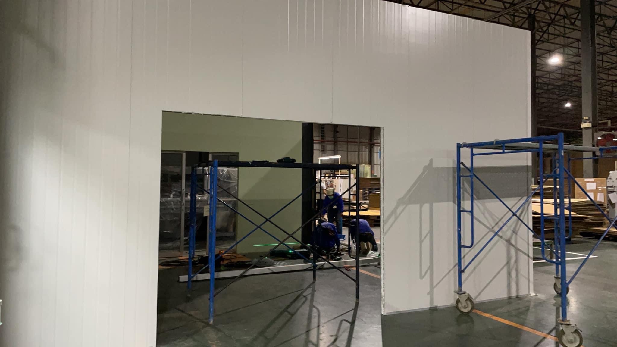 งานกั้นห้องในโกดัง กั้นห้องในโรงงาน ขนาด6.00x10.00 เมตร สมุทรสาคร