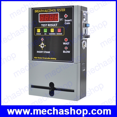 เครื่องวัดแอลกอฮอล์หยอดเหรียญ เครื่องเป่าแอลกอฮอล์หยอดเหรียญ Coin-operated Breath Alcohol Tester AT809 Breath (เป่าต่อเนื่อง 5 วินาที)