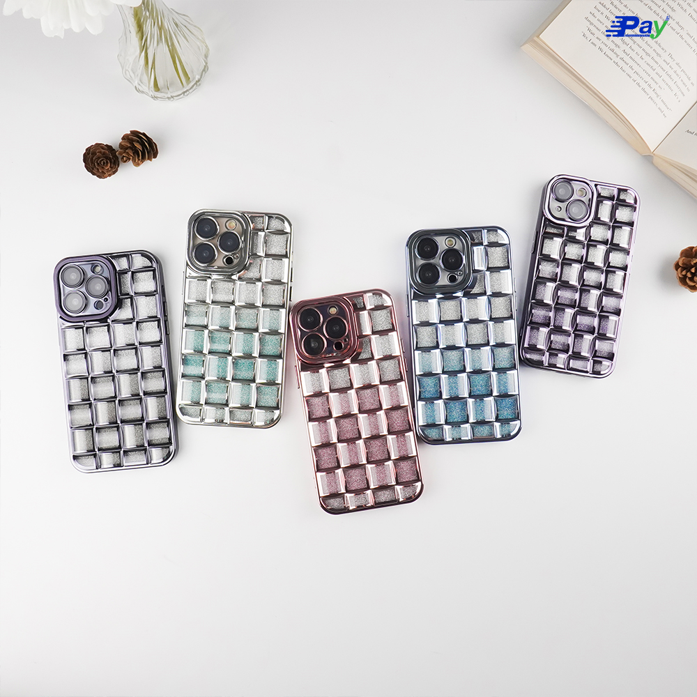 เคสโทรศัพท์ iPhone City Dog ลายสาน สีเมทัลลิค กริตเตอร์ สำหรับ 14ProMax/14/11