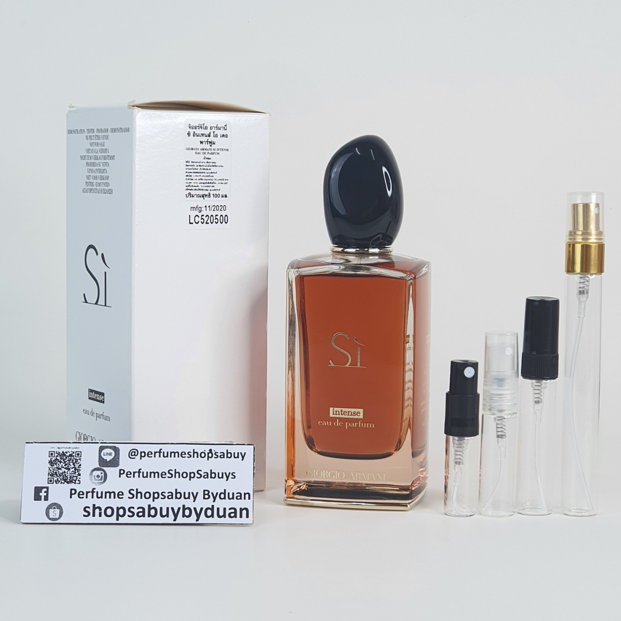 น้ำหอมแท้แบ่งขาย Giorgio Armani Si Intense eau de parfum 2021 (ขวดใสสีส้ม) 💕Travel Size แบบทดลอง