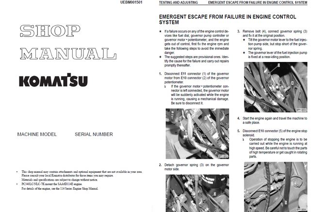KOMATSU PC160LC-8 คู่มือซ่อมรถจักรกลหนัก แม็คโค วงจรไฟฟ้า ไฮดรอลิก รถตักโคมัสสุ KOMATSU SERVICE MANUAL รุ่น รุ่น PC160LC-8 เครื่องยนต์ SAA4D107E-1