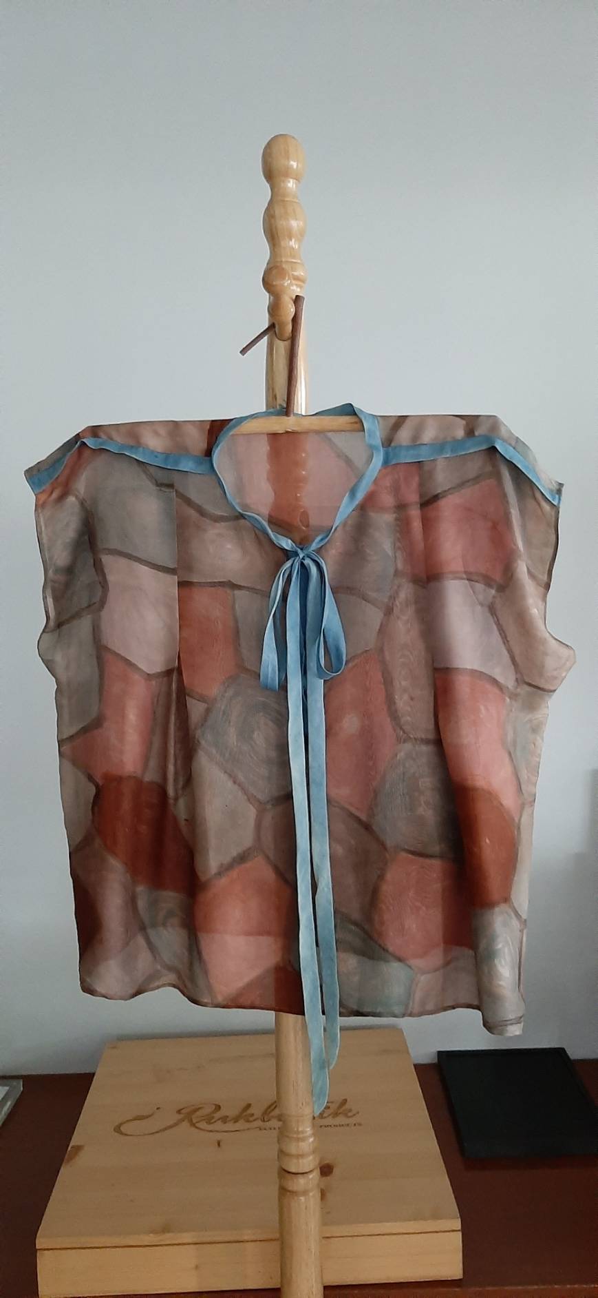 Rukbatik เสื้อ [ลายหินธรรมชาติ] ผ้าไหม สีตามที่ลูกค้าต้องการ