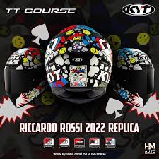 KYT รุ่น TT-Course ลายแข่ง RICCARDO ROSSI MATT Replica