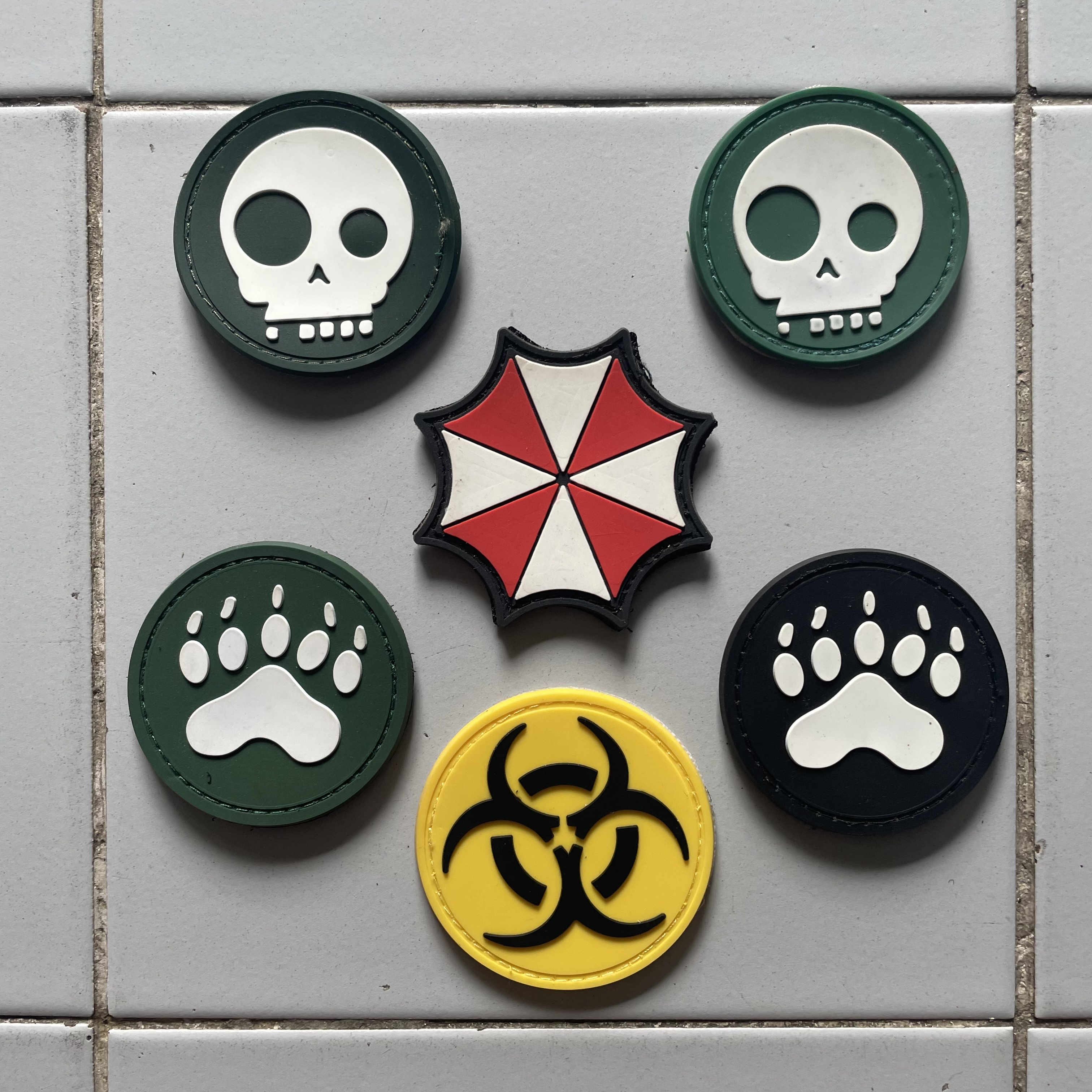 patch อาร์ม แบบ pvc กลุ่ม A (มีตีนตุ๊กแกทุกชิ้น)