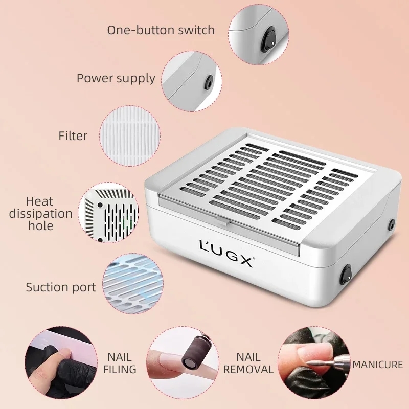 เครื่องดูดฝุ่นเล็บ L ́UGX LG-608 40w ของแท้100%