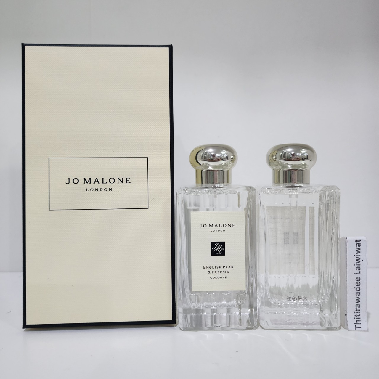 น้ำหอมแท้ Jo malone English pear & freecia 100ml ( limited wave bottle ) อปก. กล่อง โบว์