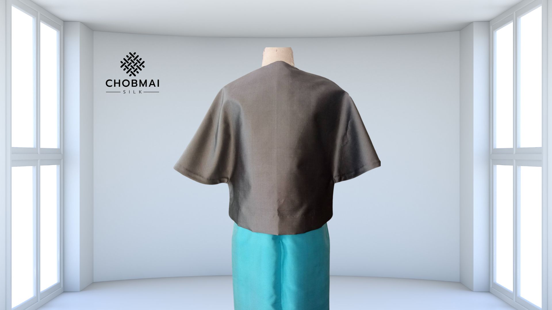 แบบตัด เสื้อผ้าไหม (ไม่รวมผ้า) ตามแบบ รหัส CUT-ST-0714661