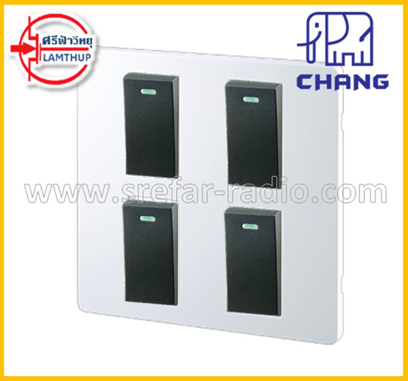 iModern C-404 แผงหน้ากากพลาสติก สีขาว CHANG