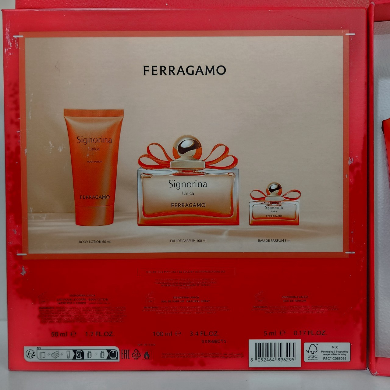 น้ำหอมแท้ Salvat0re Ferragam0 Sign0rina Unicha 100ml SET