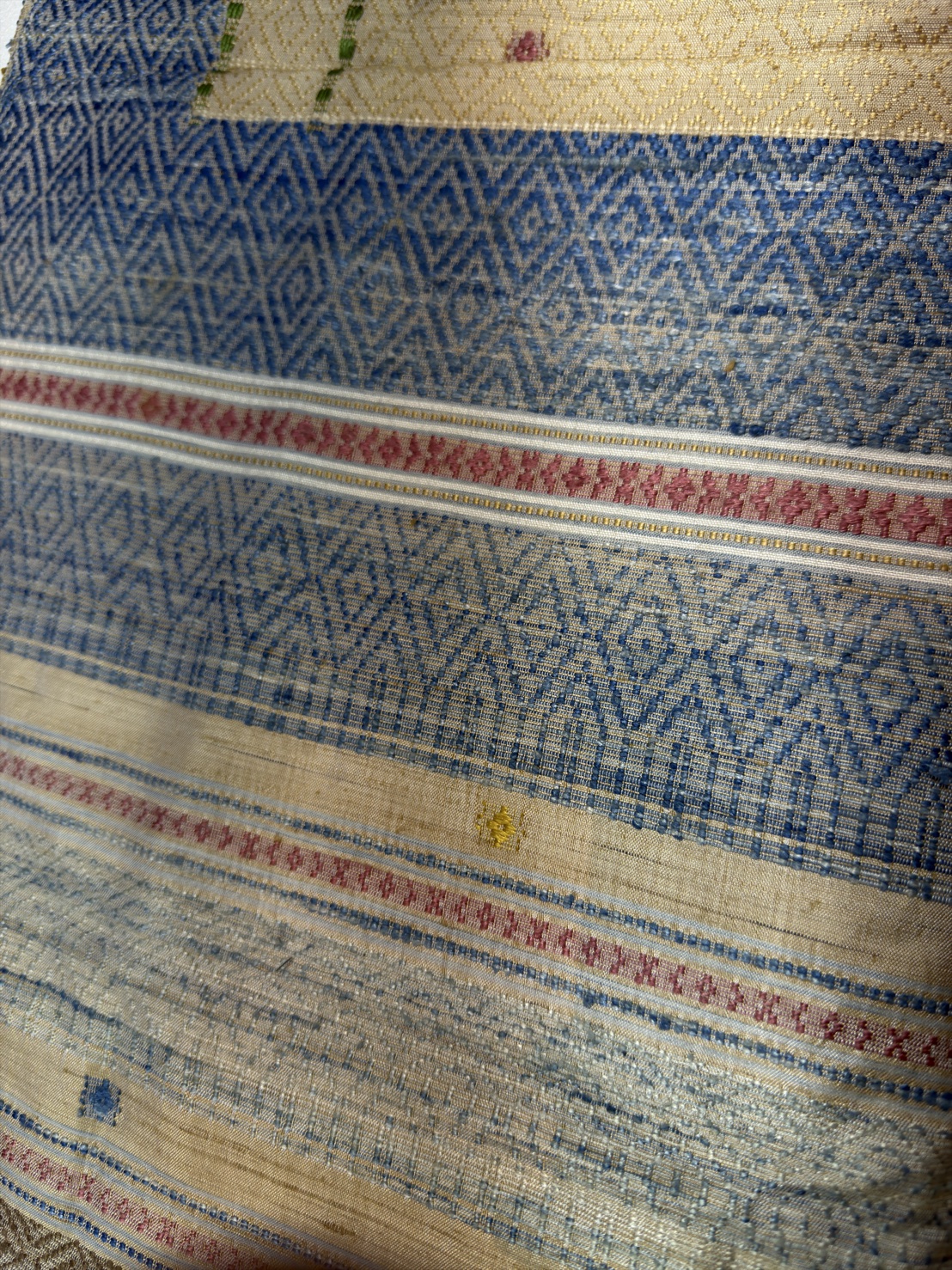 ซิ่นขิดไหม ขนาด1x3.5เมตร สีน้ำเงิน รหัส R4F-155-12468151