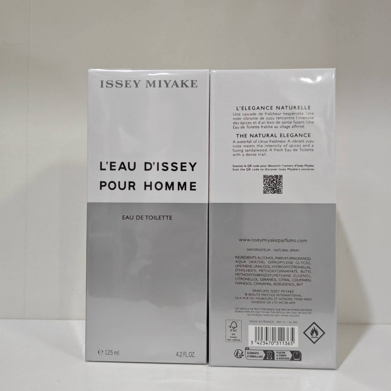 น้ำหอม Issey Miyake L'Eau D'Issey Pour Homme for Men EDT 125 ml.กล่องซีล