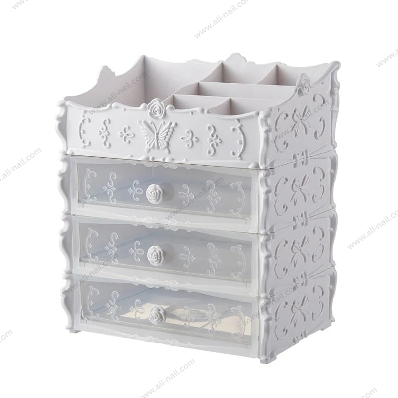 ชั้นวางอุปกรณ์ทำเล็บ วางอุปกรณ์ต่างๆ วัสดุพลาสติก มี2สีให้เลือก