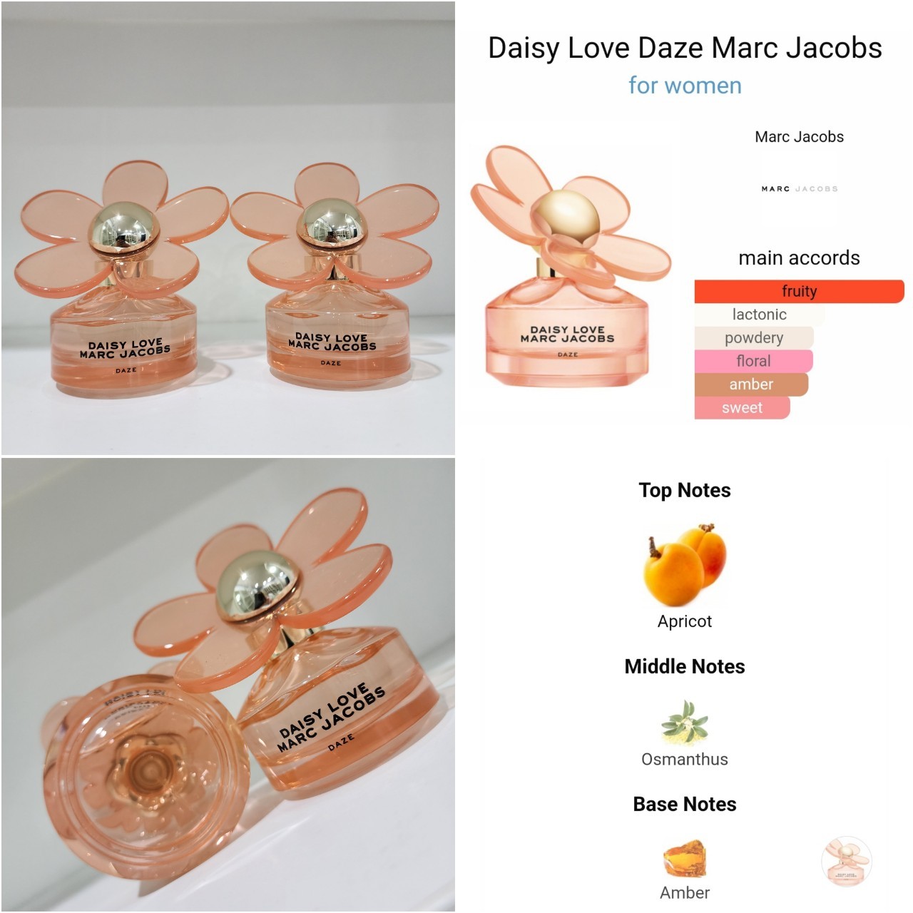 น้ำหอมแท้ Marc Jacobs Daisy Love Daze Eau de Toilette 50ml ไม่มีกล่องและสติ๊กเกอร์