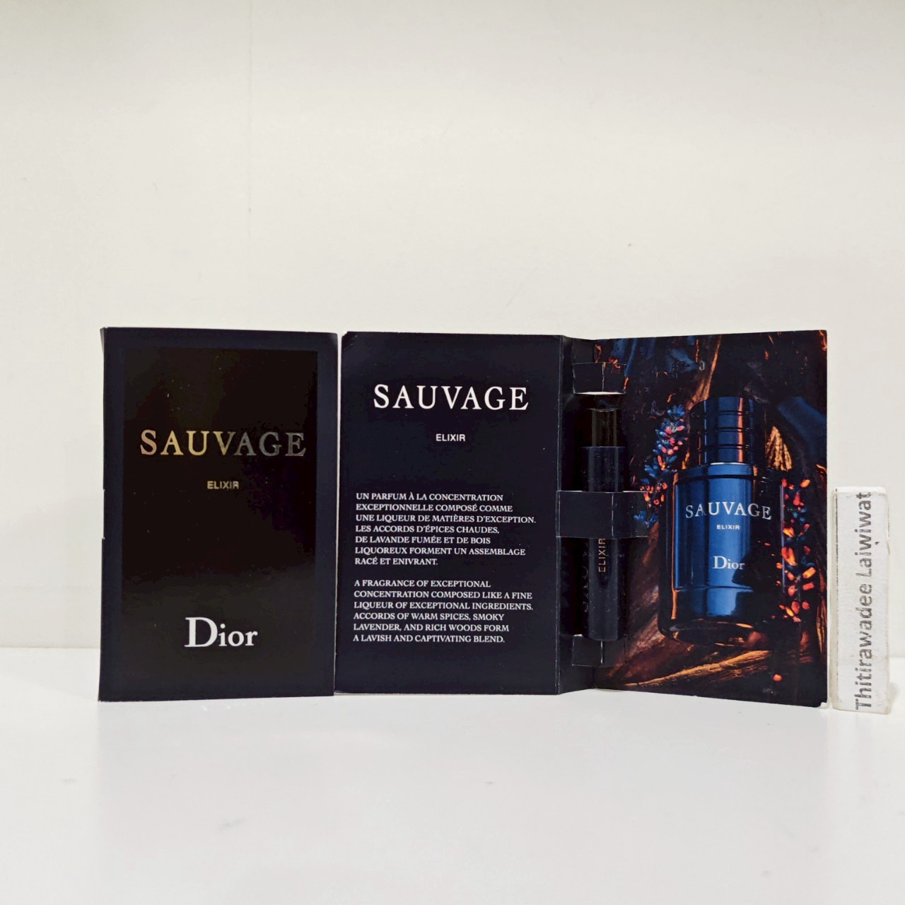 น้ำหอมไวออลหลอดทดลอง Dior Sauvage Elixir Eau de Parfu 1ml Spray Sample Vial แบบหลอดทดลอง น้ำหอมไวออลแบบหลอด