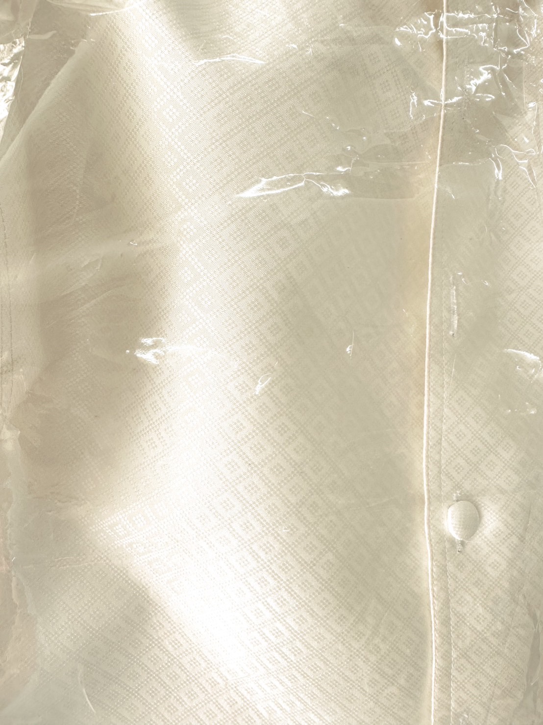 เสื้อซาฟารีคอปก แขนสั้น ยกดอกลายลูกแก้ว สีครีมขาว รหัส DT-ST-DT0910681