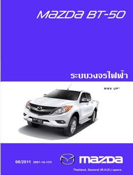คู่มือวงจรไฟฟ้าทั้งคัน MAZDA BT50 PRO (12-15) วงจรไฟฟ้า MAZDA BT-50 PRO มาสด้าบีที50 โปร เครื่องยนต์ MZ-CD 2.2L 3.2L ดีเซล คอมมอนเรล VN เทอร์โบ UP UP0Y UP0D UP0R UP0S WIRING DIAGRAM