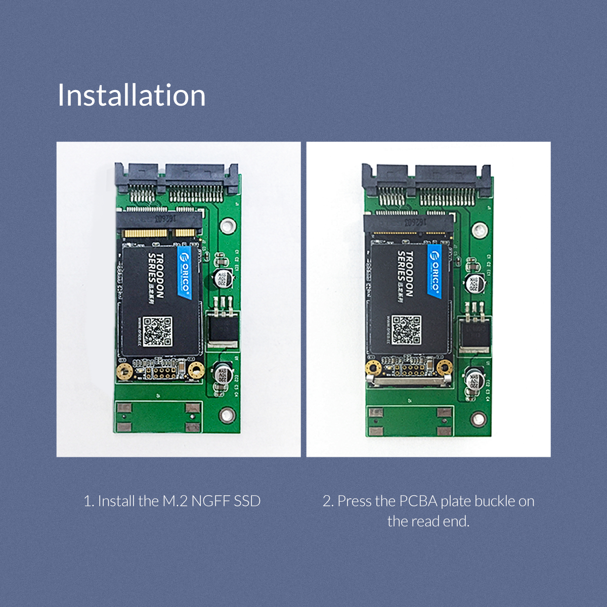 ORICO M.2 SATA NGFF TO mSATA S22PTMS-GR-BP