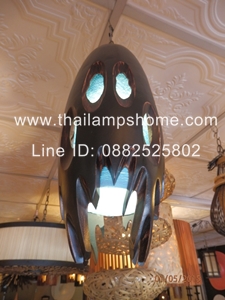 โคมไฟไม้มะม่วง (Mango Wood Lamp)