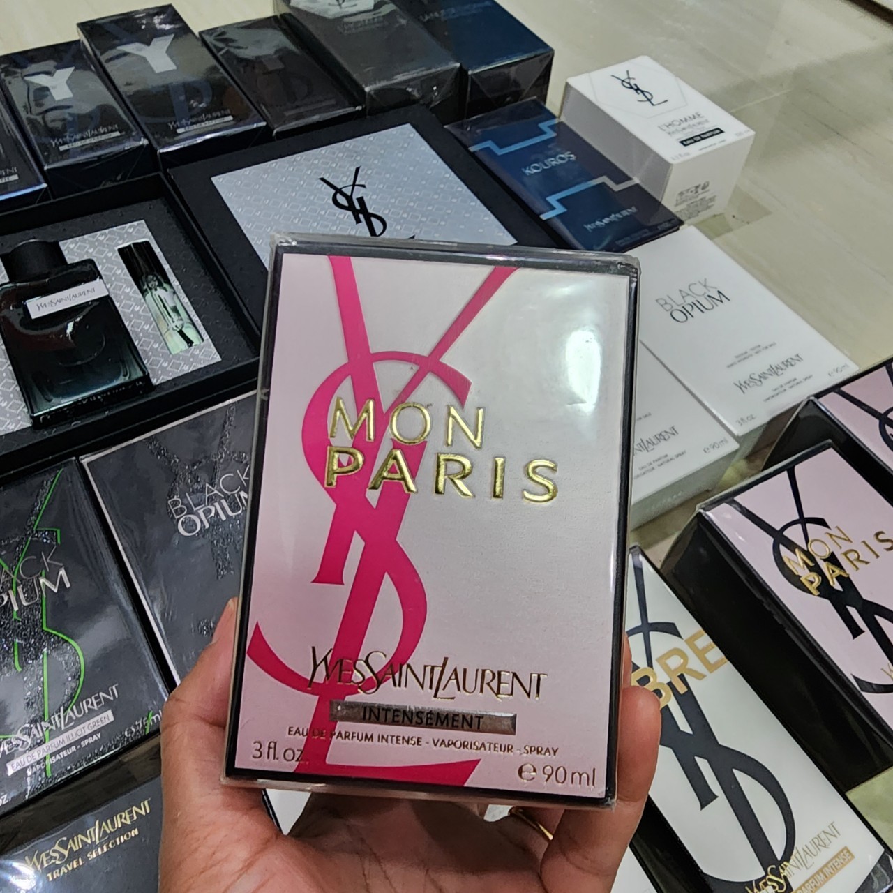 น้ำหอมแท้ YSL Mon Paris Intensement Eau De Parfum 90mlกล่องซีล