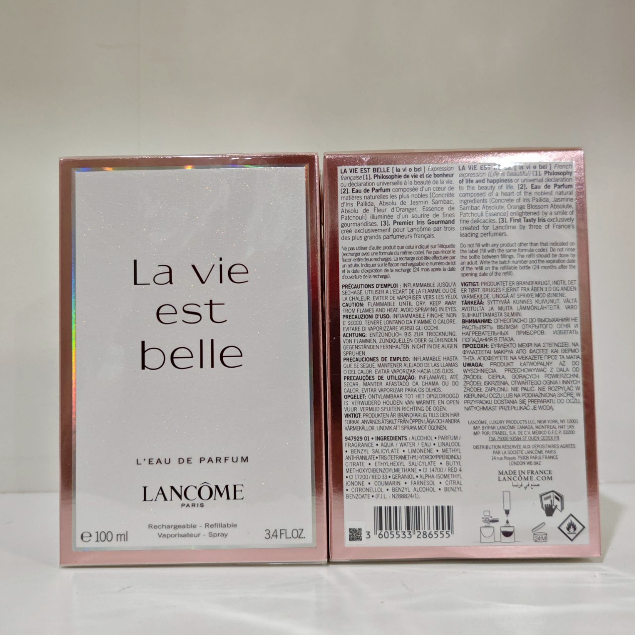 น้ำหอมแท้ Lancome La vie est belle for Women EDP 100ML กล่องซีล