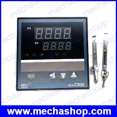 เครื่องวัดควบคุมอุณหภูมิ Temperature Controller PV SV Digits Display Output SSR REX-C900FK02-V*AN