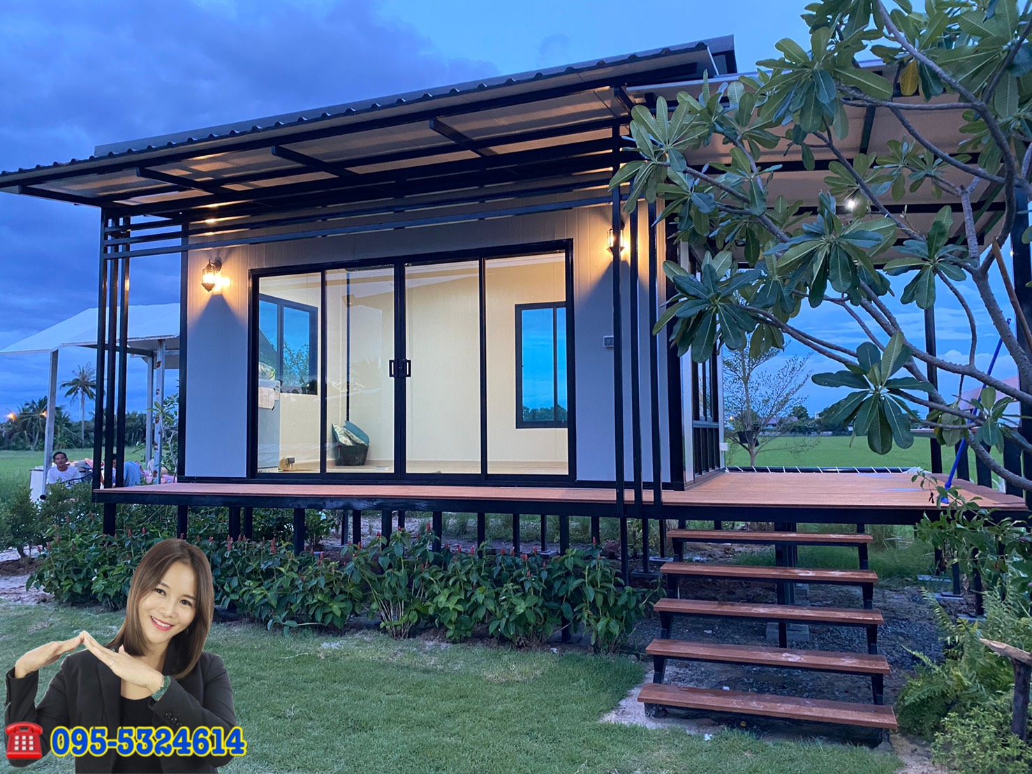 ออฟฟิศสำเร็จรูป บ้านสำเร็จรูป 3.00x5.00เมตร
