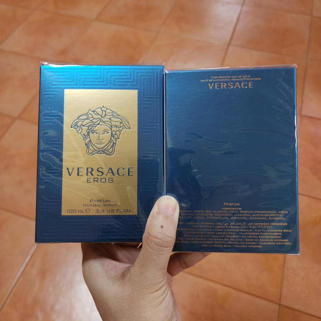 น้ำหอมแท้ Versace Eros Parfum 100ml กล่องซีล