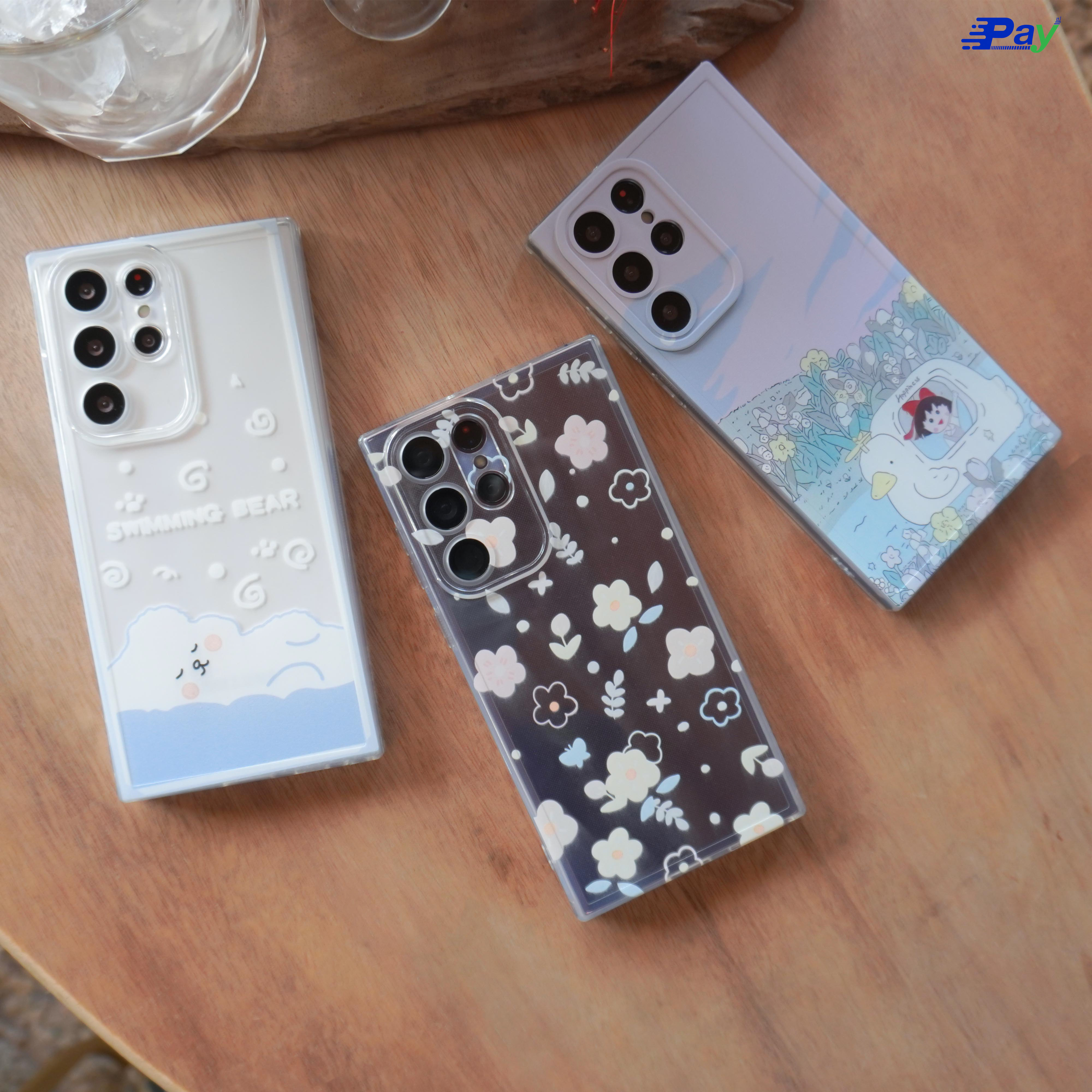 เคสโทรศัพท์ Samsung ซิลิโคน แบบอ่อน ลายการ์ตูน สำหรับ SS S23 Ultra/S22 Ultra