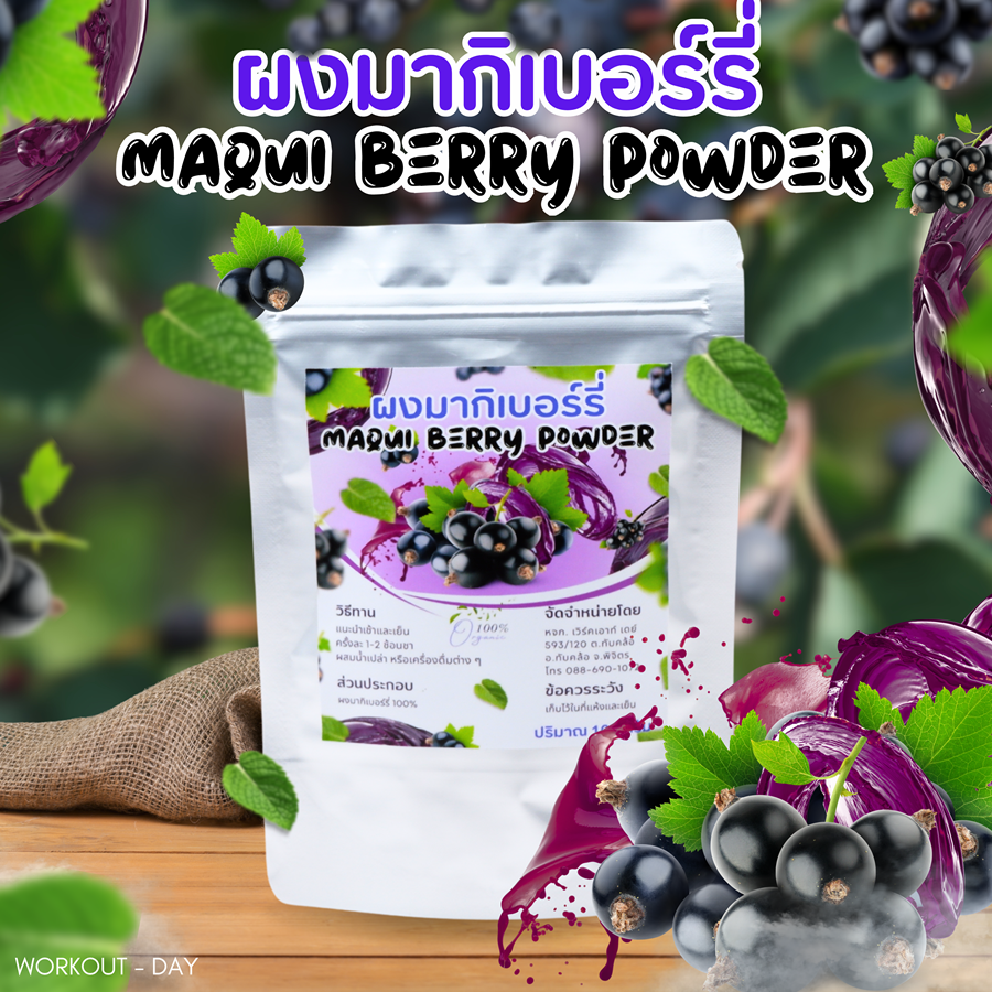 ผงมากิเบอร์รี่ Maqui Berry Powder เกรดสารสกัด