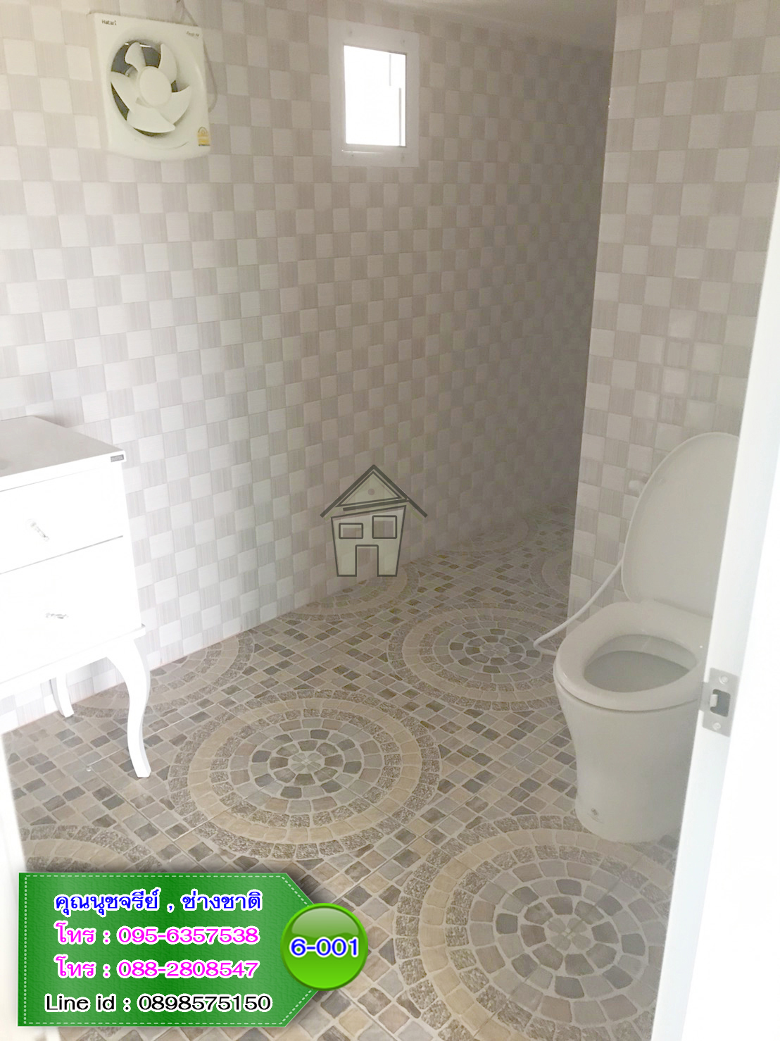 6-001 บ้านน็อคดาวน์ - บ้านหลังใหญ่ - ทรงจั่วมุกซ้อน