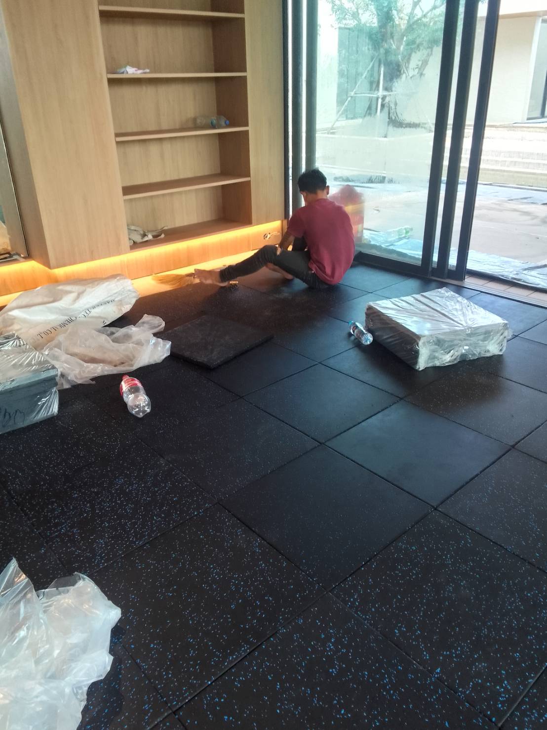 พื้นยางRubber Roll หนา10mm