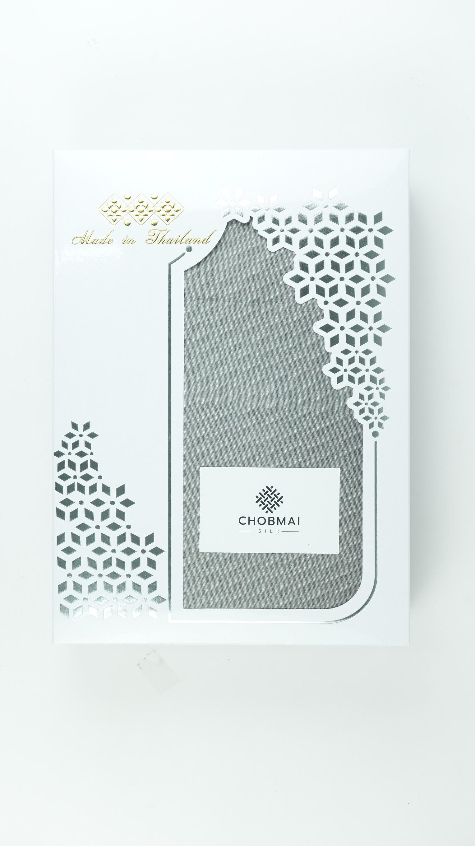 เซ็ตของขวัญ ผ้าปูที่นอนไหมแท้+ปลอกหมอน2ใบ เลือกขนาด King หรือ Queen size