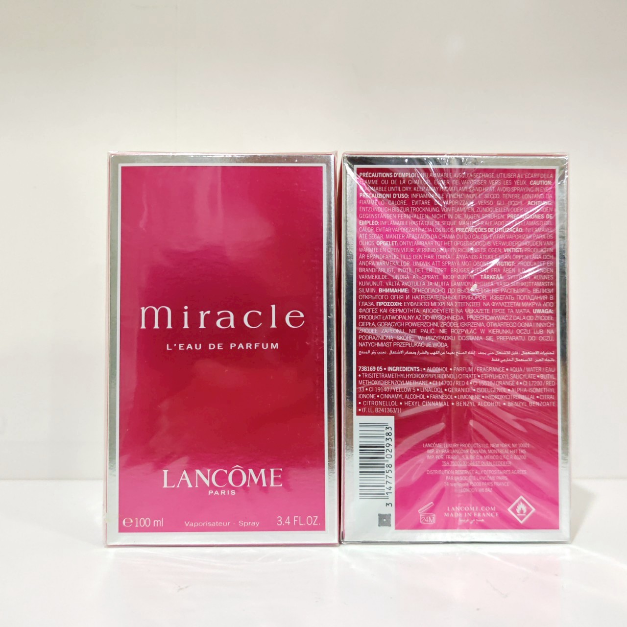 น้ำหอมแท้ Lancome Miracle for Women EDP 100ml กล่องซีล