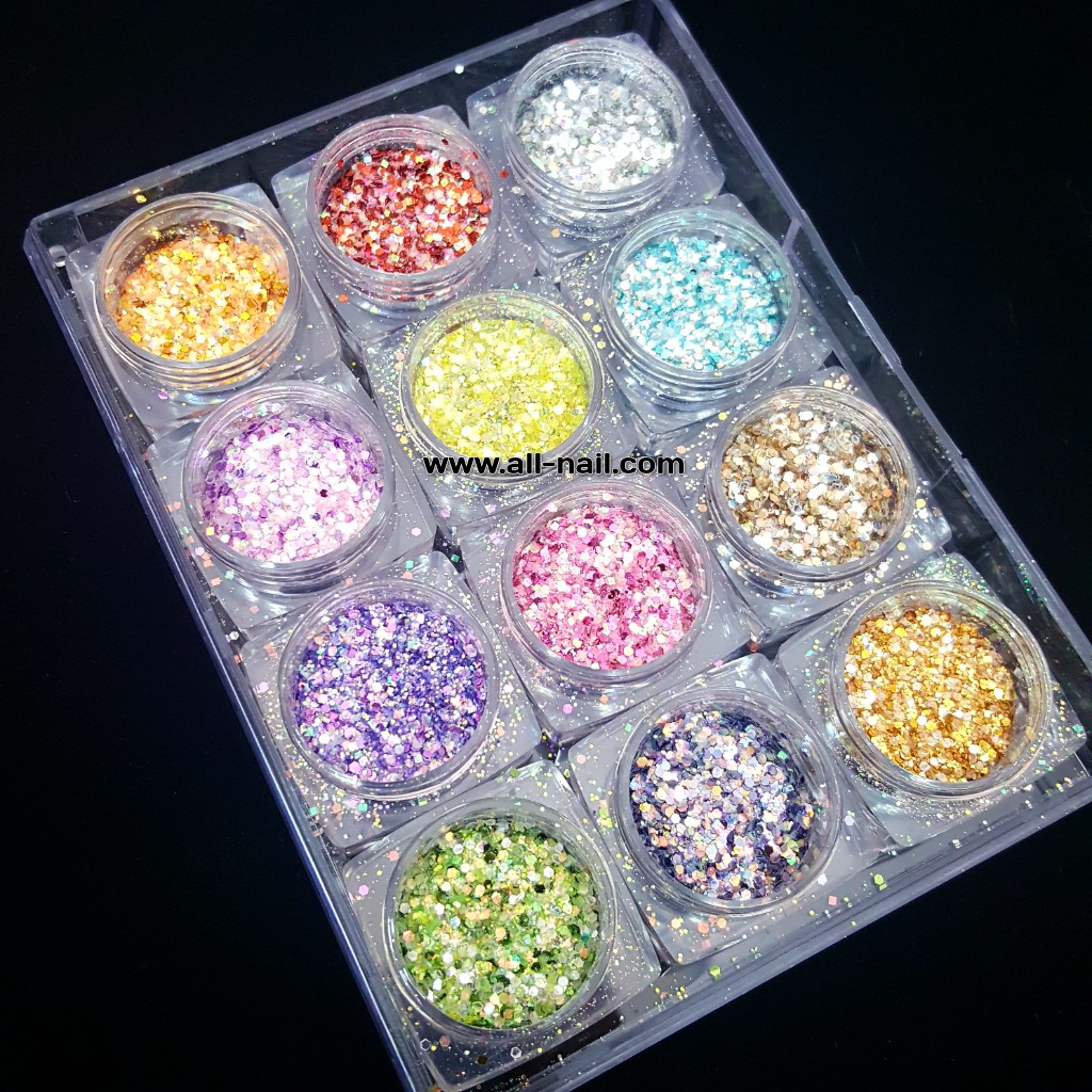 กากเพชร คละสี