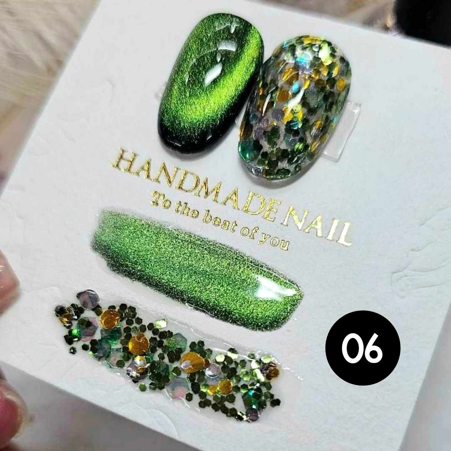 *ขายเป็นคู่* สีเจลเเคทอาย+กลิตเตอร์แฟนซี มี6สีให้เลือก