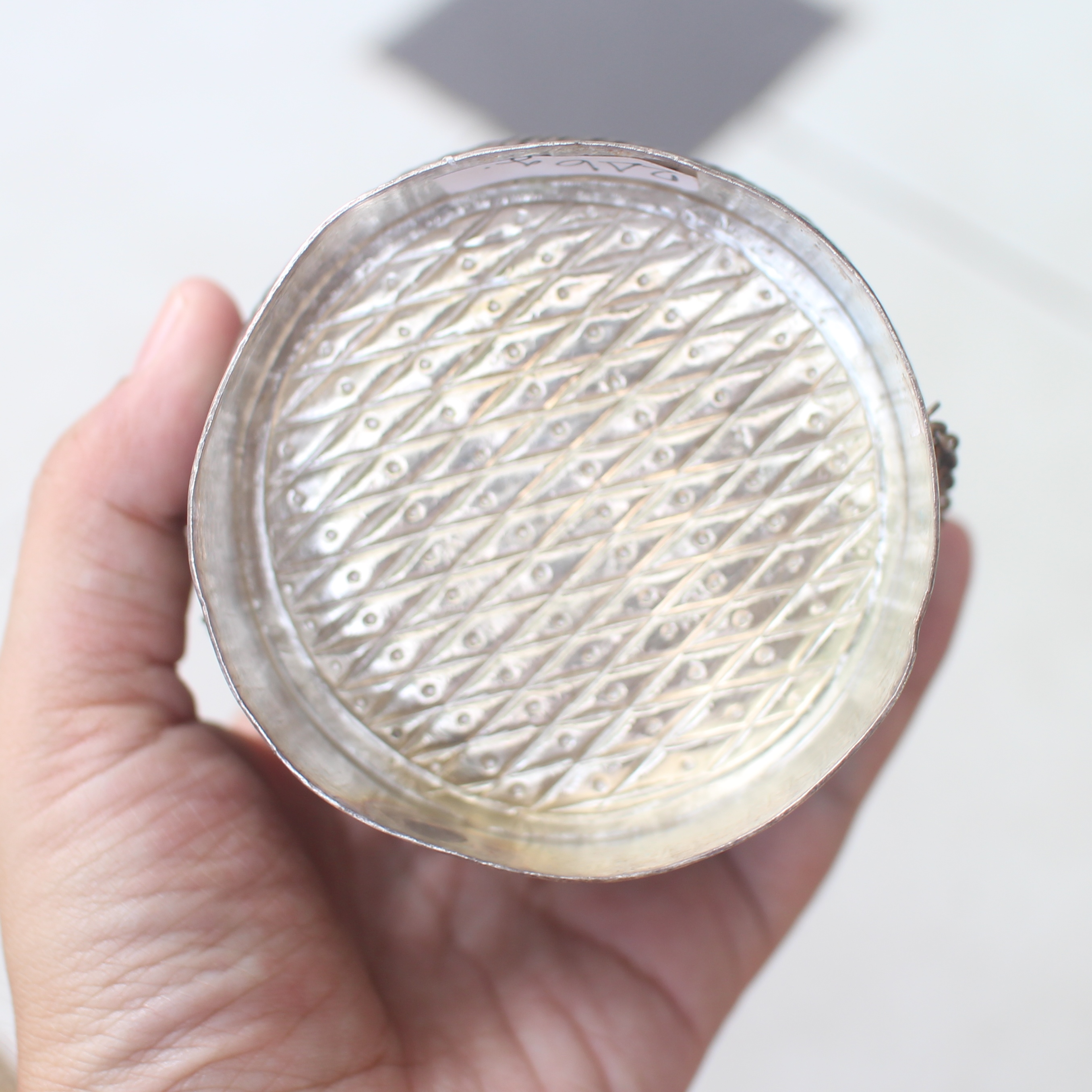 SI361 กระติ๊บข้าวเหนียว ช้างสามเศีนร เงินแท้ 92.5% นน. 246 กรัม