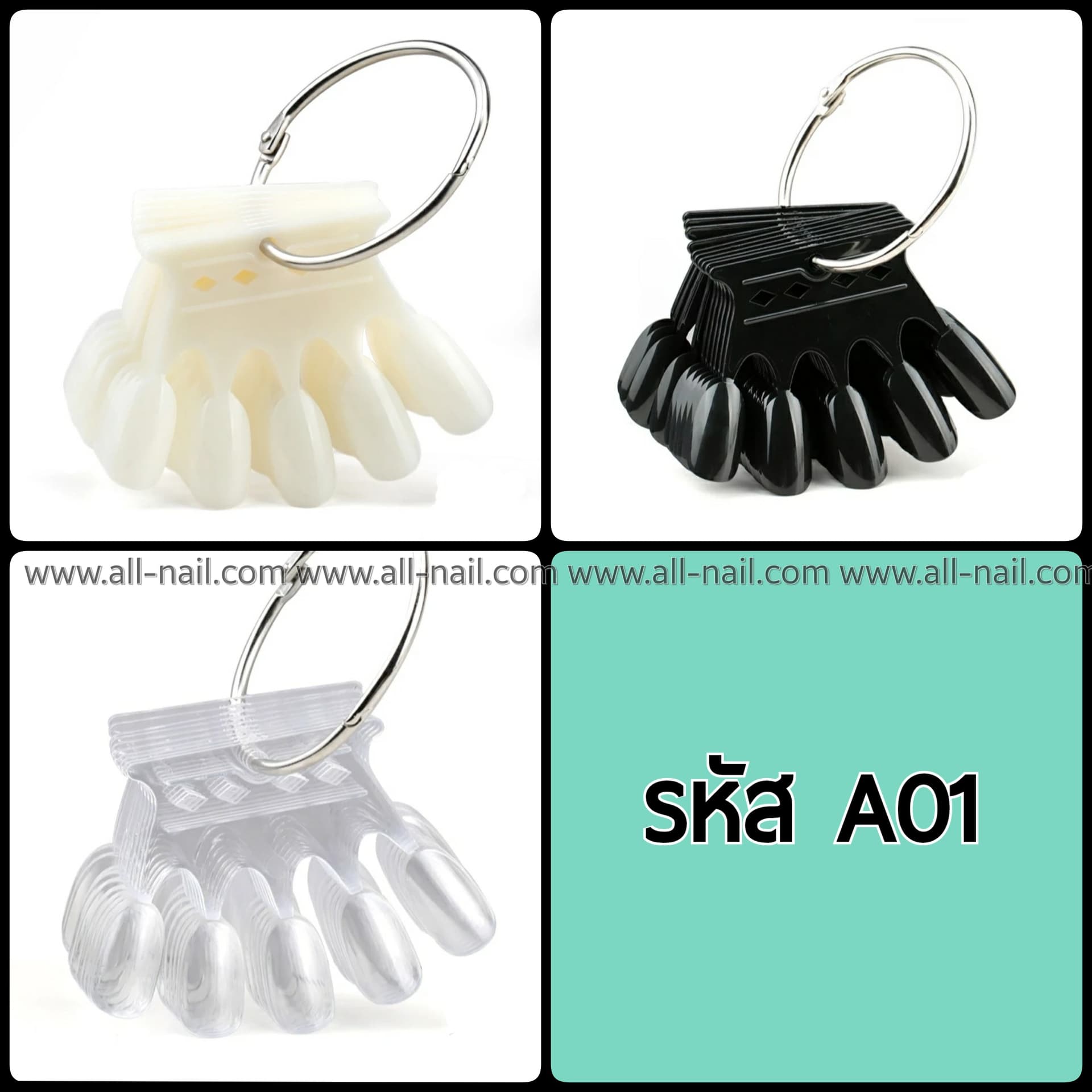 ชาร์ตโชว์เล็บแบบมีห่วง มีหลายแบบ