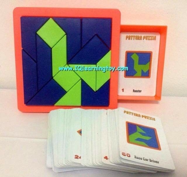 CREATIVE-Pattern Puzzle Set A&B เกมฝึกไอคิว ชุดบล็อคเหลี่ยม 5+ เกมฝึกความคิด ฝึกสมองและความคิดสร้างสรรค์ แถมกระเป๋าฟรี 1 ใบ ส่งฟรีค่ะ