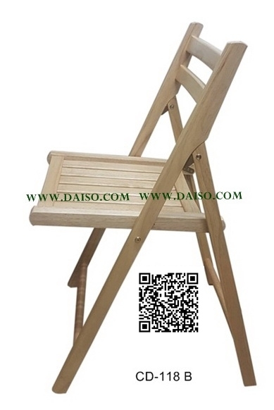 ขายเก้าอี้พับ เก้าอี้พับไม้ยางพารา_CD-118B