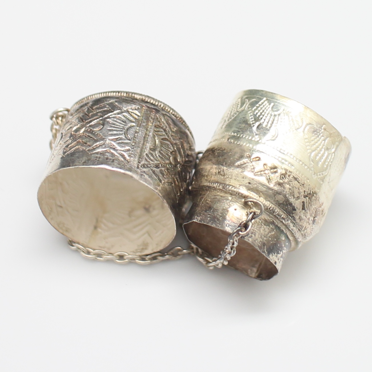 SI358 กระติ๊บเงินจิ๋ว ลายสาน เงินแท้ 92.5% นน.รวม 10.4 กรัม