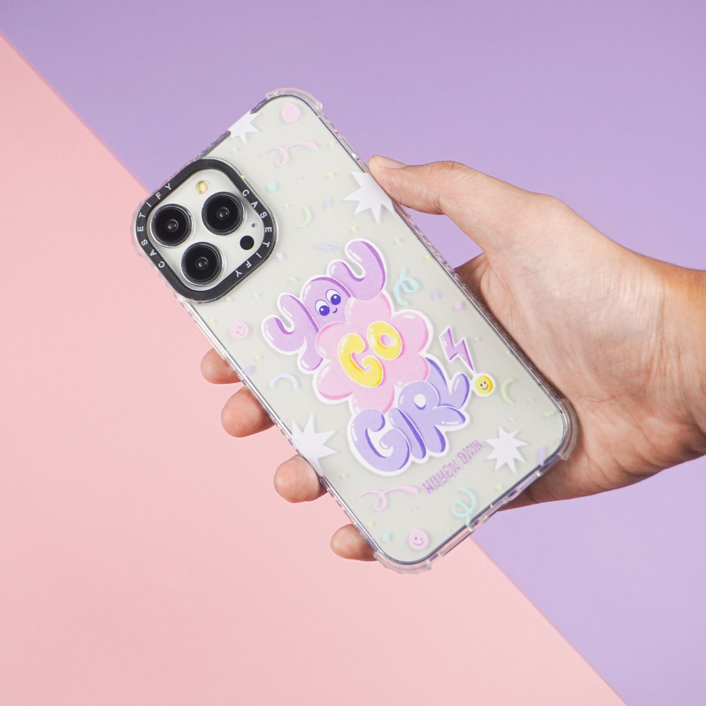 เคสโทรศัพท์ iPhone เคสใส สกรีนลายน่ารัก เน้นมุมกันกระแทก สำหรับ11/13/13ProMax