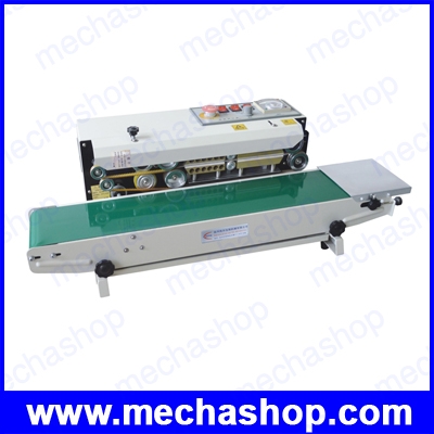 เครื่องชีลถุงพร้อมคอนเวเยอร์ เครื่องซีลถุงแบบต่อเนื่อง Continuous Sealer Plastic Bags Sealing Machine With Conveyor Belt For Food Tea Bag Sealer (สินค้า Pre-Order)